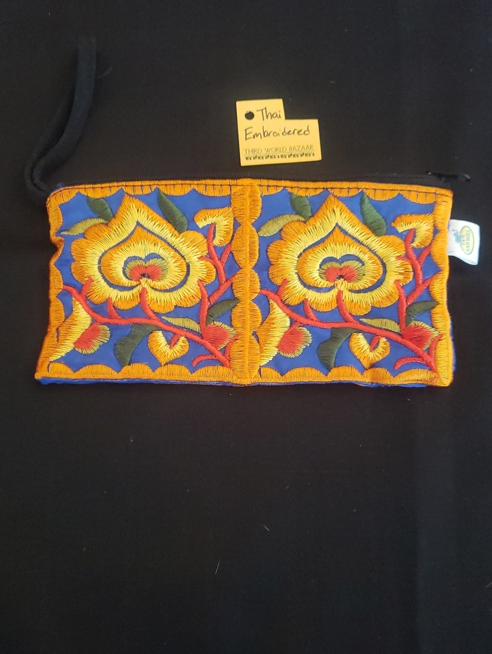 Sam Well Boho Thai Hand Made Embroidered wristlet / clutch purse